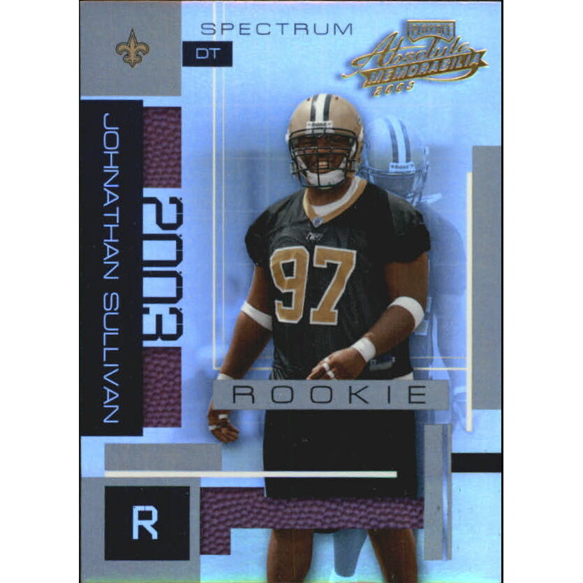 2003 Absolute Memorabilia Spectrum #138 Johnathan Sullivan