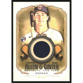 2021 Topps Allen and Ginter Relics #AGABR Brent Rooker