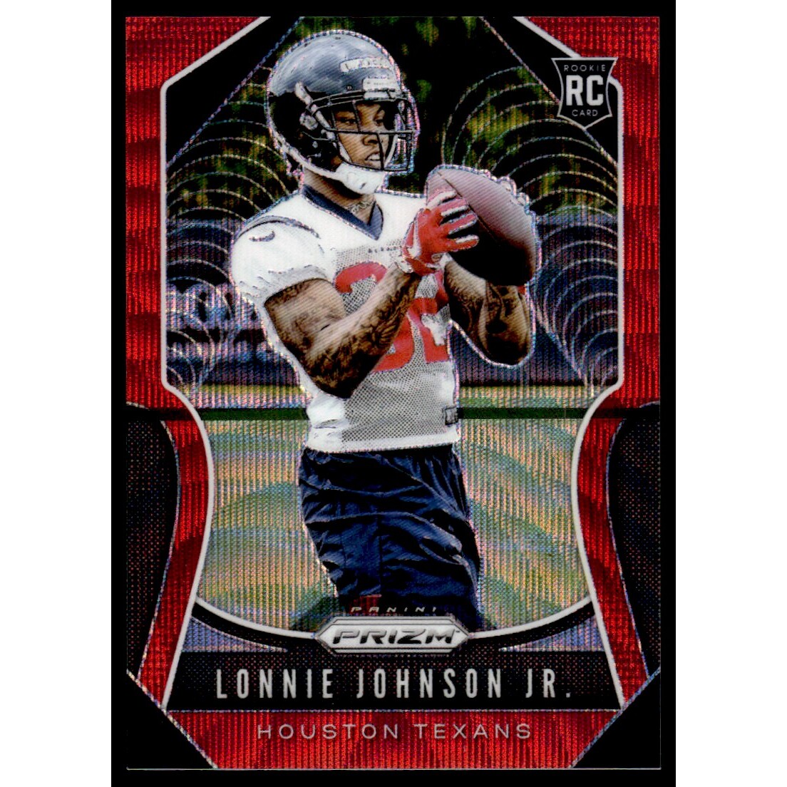 2019 Panini Prizm Prizms Red Wave #396 Lonnie Johnson Jr.