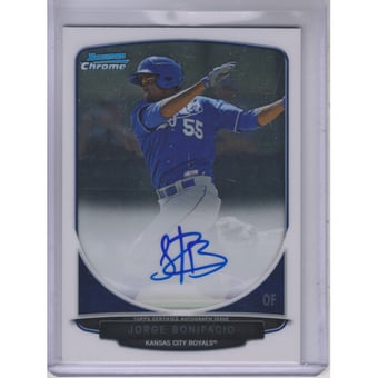 2013 Bowman Chrome Prospect Autographs #JB Jorge Bonifacio