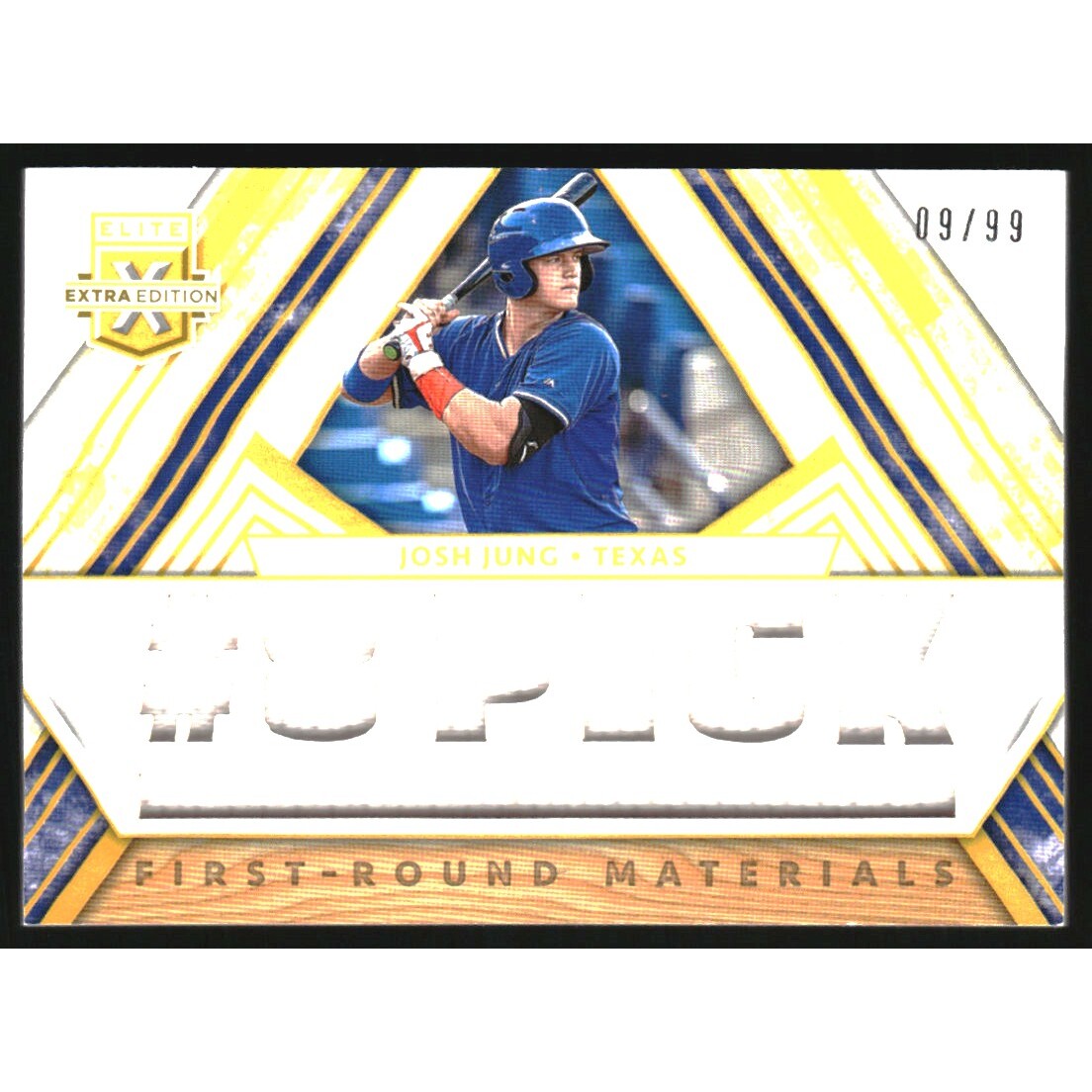 2019 Elite Extra Edition First Round Materials Gold #7 Josh Jung