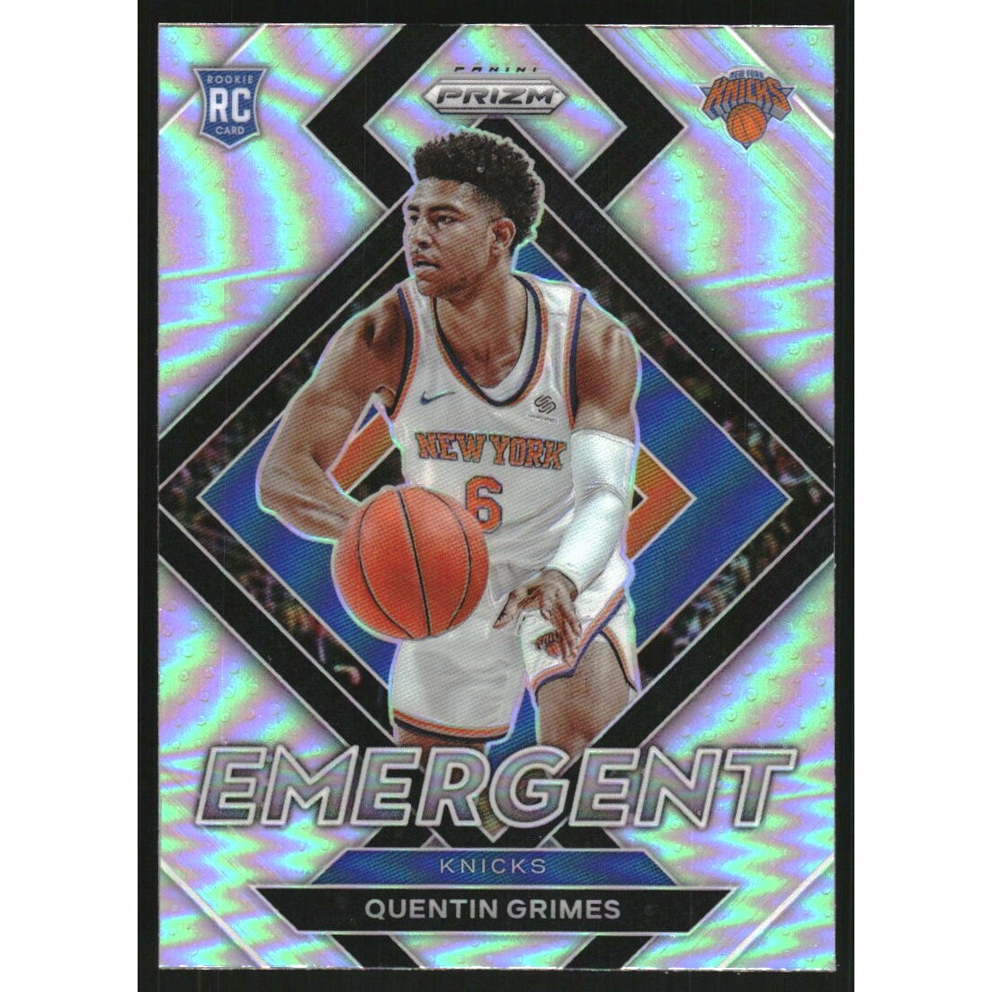 2021-22 Panini Prizm Emergent Prizms Silver #19 Quentin Grimes