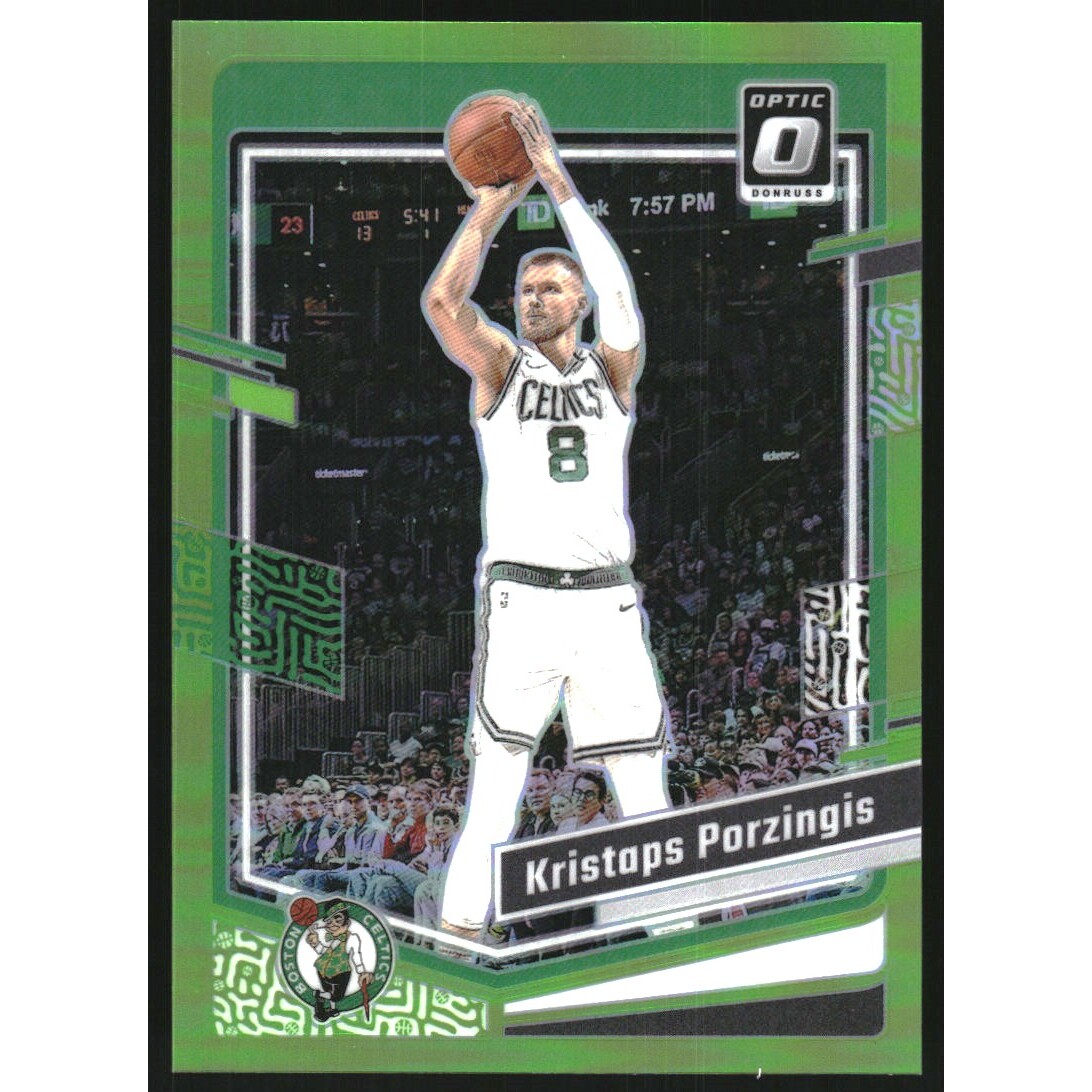 2023-24 Donruss Optic Lime Green #120 Kristaps Porzingis