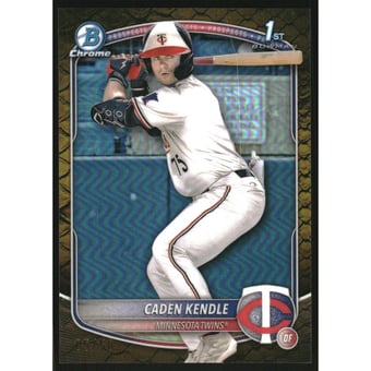 2025 Bowman Chrome Prospects Gold Reptilian Refractors #BCP113 Caden Kendle