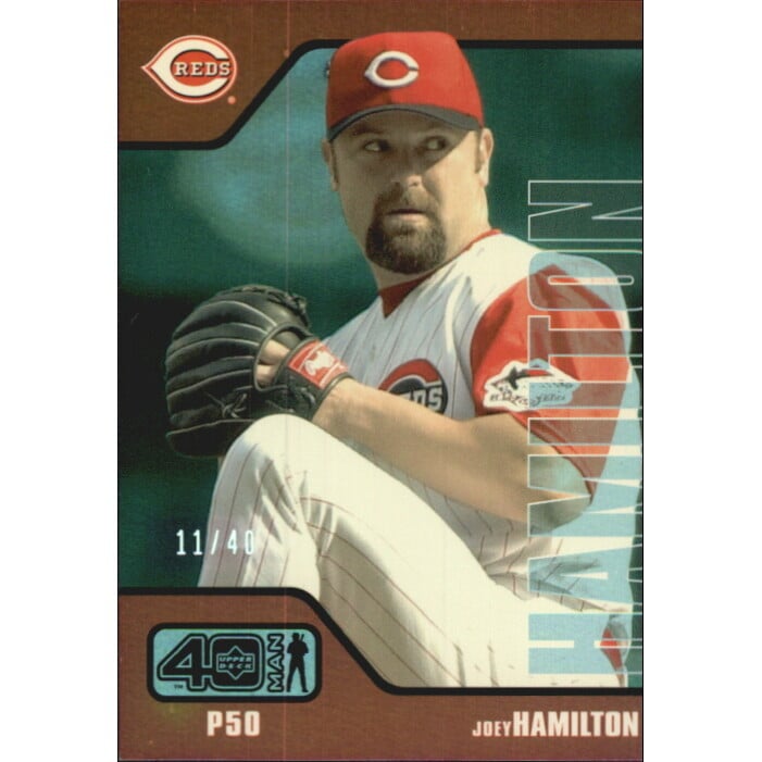 2002 Upper Deck 40-Man Electric Rainbow #975 Joey Hamilton. rookie card picture