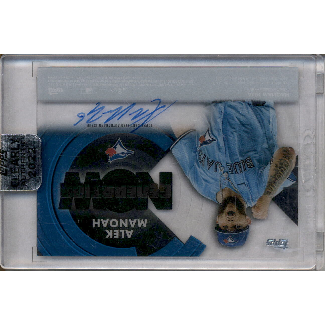 2022 Topps Clearly Authentic Generation Now Autographs #GNAMAN Alek Manoah
