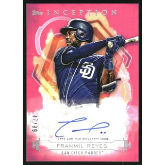 2019 Topps Inception Rookie and Emerging Stars Autographs Magenta #RESFR Franmil Reyes