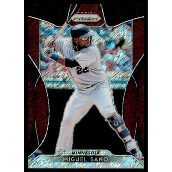 2019 Panini Prizm Prizms Burgandy Shimmer #30 Miguel Sano