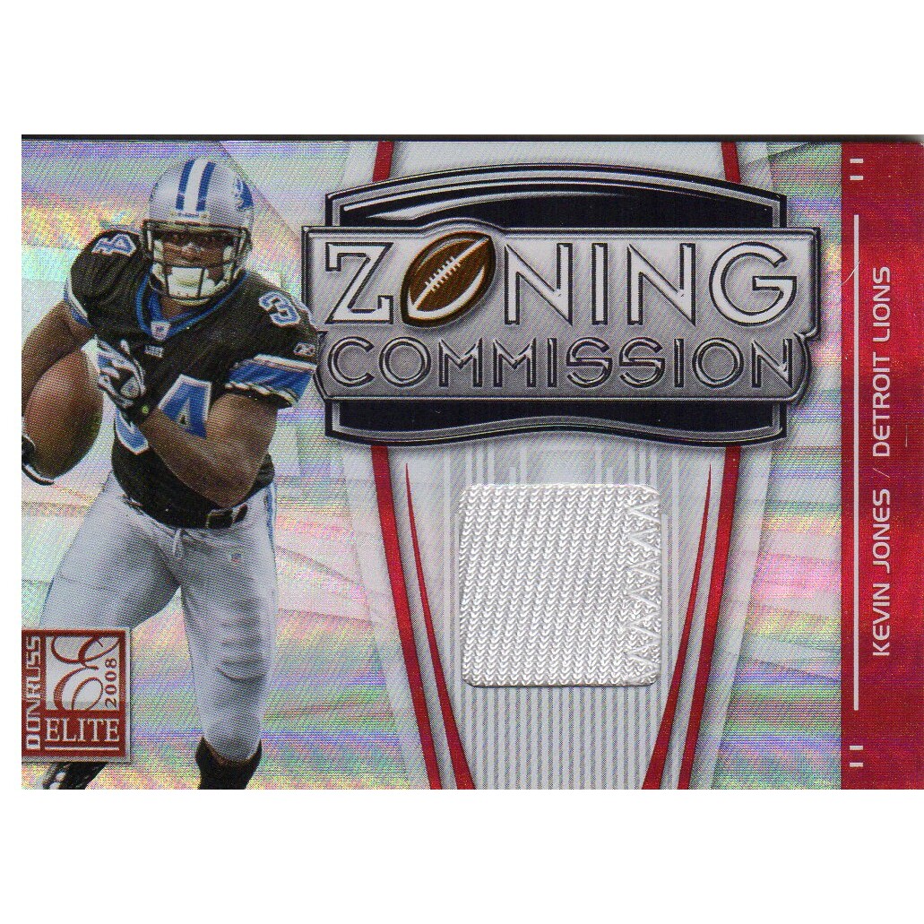 2008 Donruss Elite Zoning Commission Jerseys Prime #16 Kevin Jones