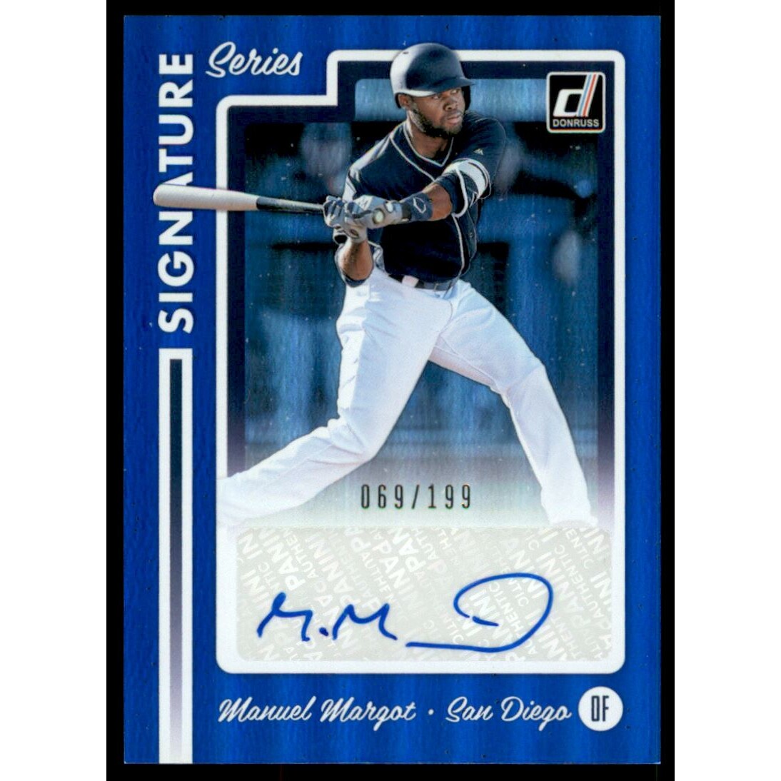 2017 Donruss Signature Series Blue #SSMM Manny Margot/199