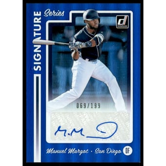 2017 Donruss Signature Series Blue #SSMM Manny Margot/199