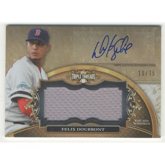 2013 Topps Triple Threads Unity Relic Autographs Sepia #FD2 Felix Doubront