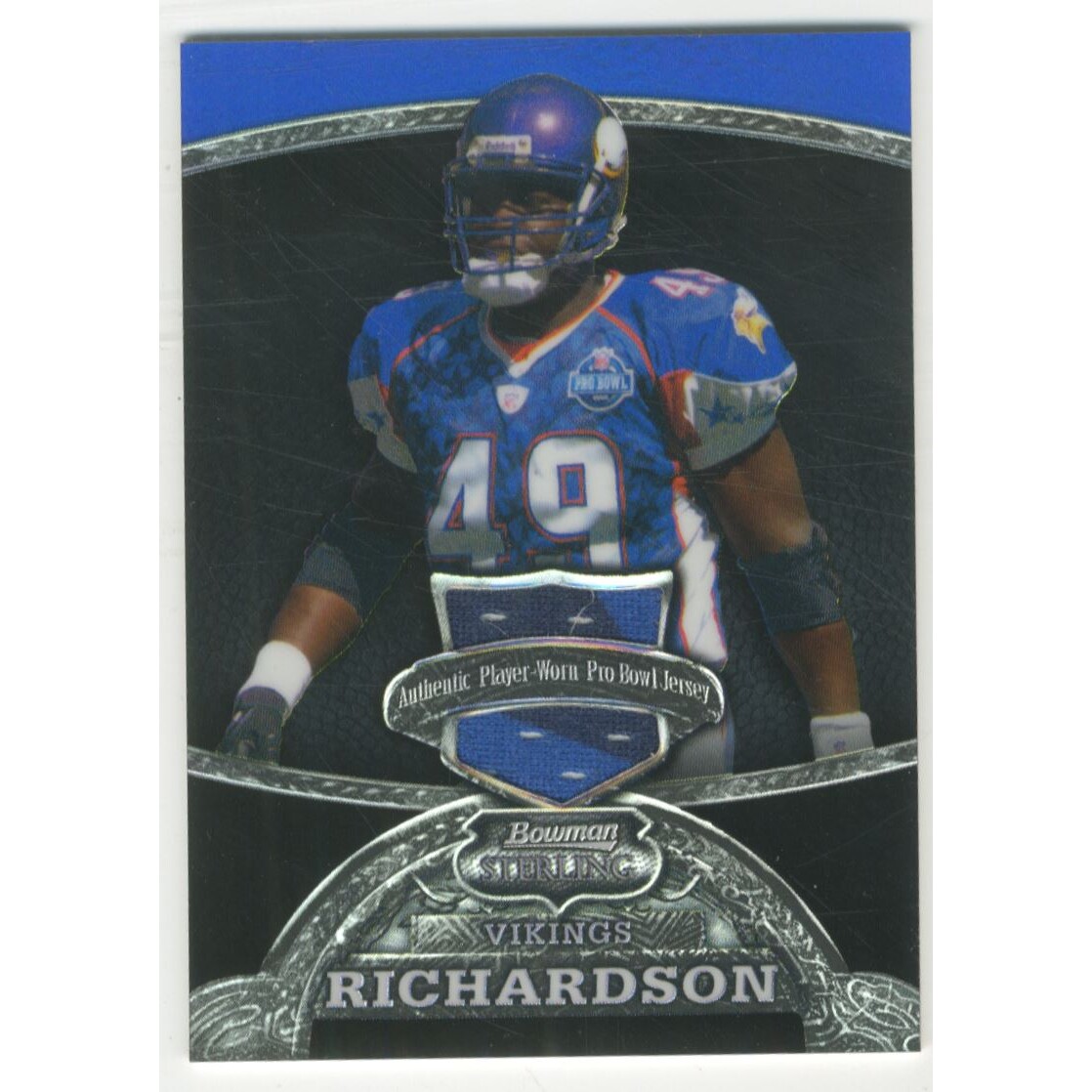 2008 Bowman Sterling Black Refractors #89 Tony Richardson JSY. rookie card picture