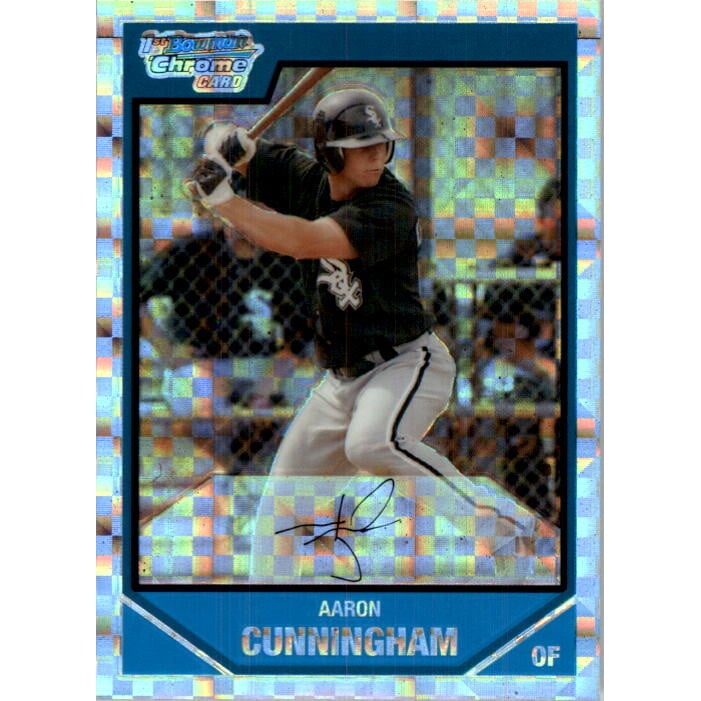 2007 Bowman Chrome Prospects X-Fractors #BC21 Aaron Cunningham. rookie card picture
