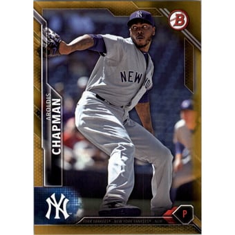 2016 Bowman Gold #25 Aroldis Chapman