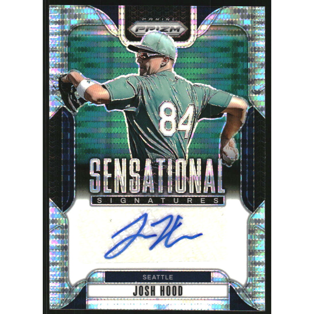 2025 Panini Prizm Sensational Signatures Prizms Pulsar #81 Josh Hood