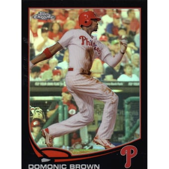 2013 Topps Chrome Black Refractors #215 Domonic Brown