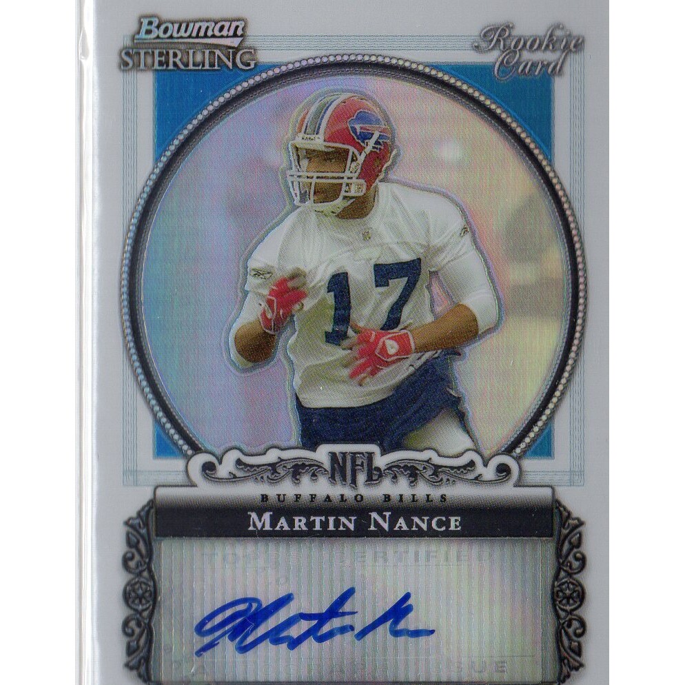 2006 Bowman Sterling Refractors #MN Martin Nance AU. rookie card picture