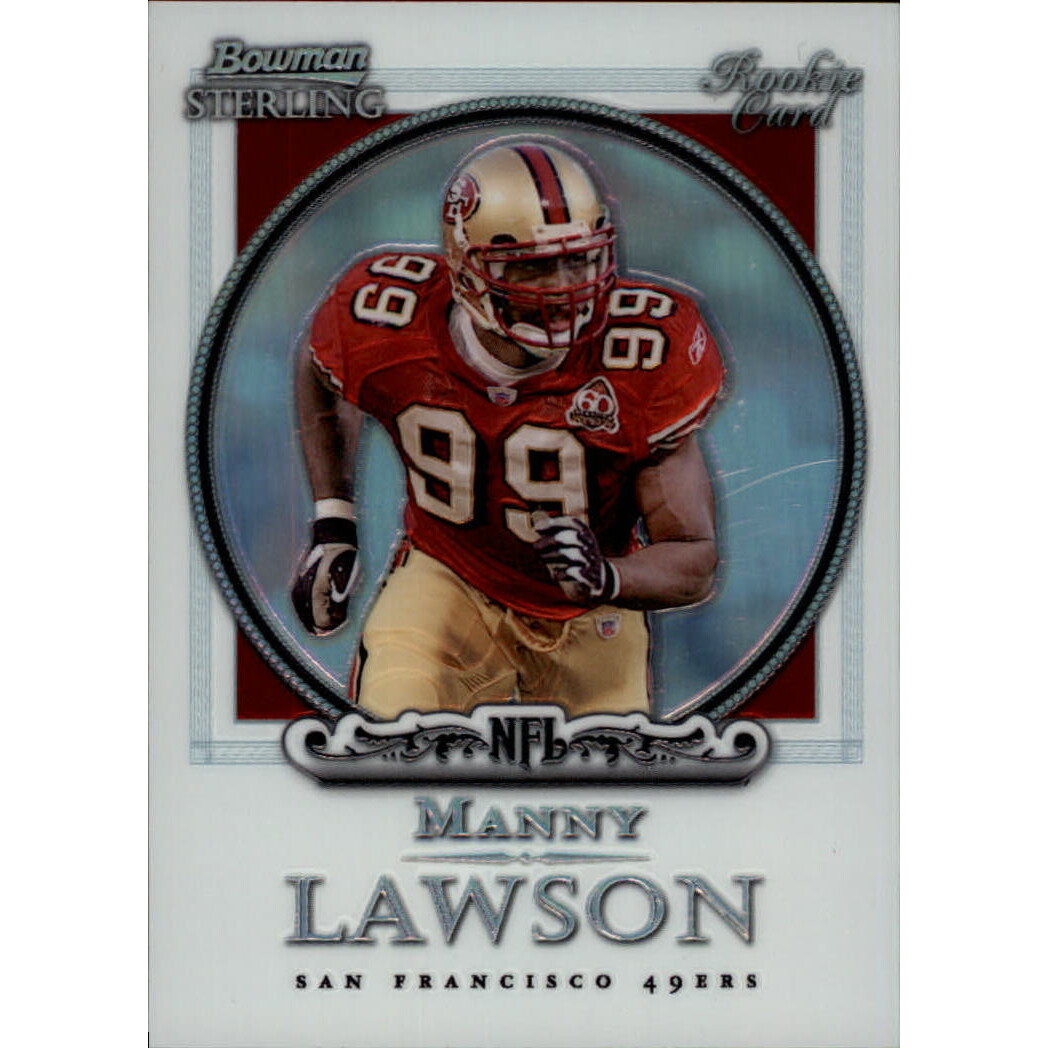 2006 Bowman Sterling Refractors #15 Manny Lawson. rookie card picture