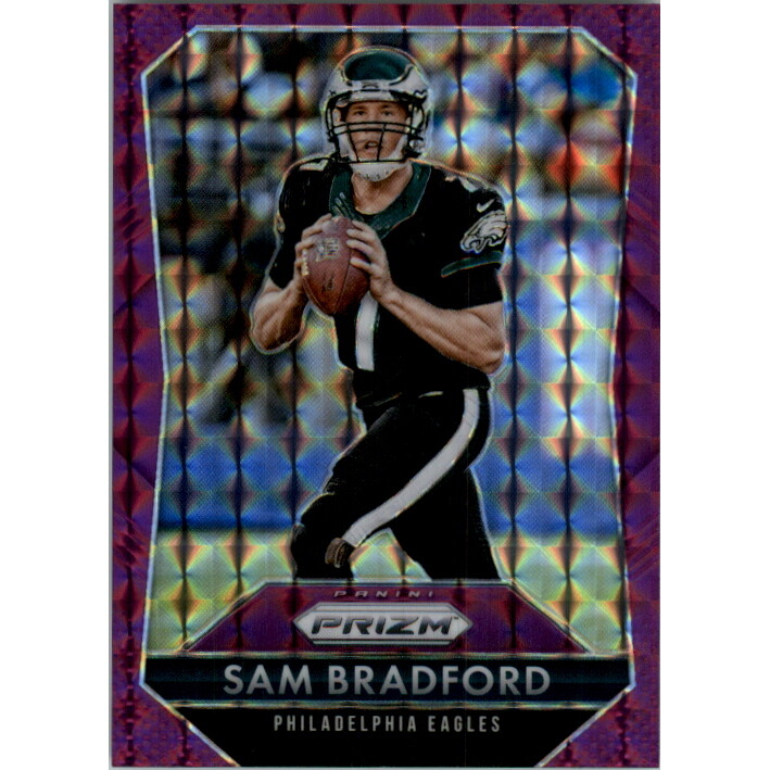 2015 Panini Prizm Prizms Purple Mosaic #63 Sam Bradford