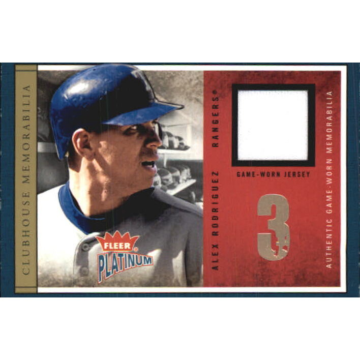 2004 Fleer Platinum Clubhouse Memorabilia #AR Alex Rodriguez 2004 Fleer Platinum Clubhouse Memorabilia #AR Alex Rodriguez