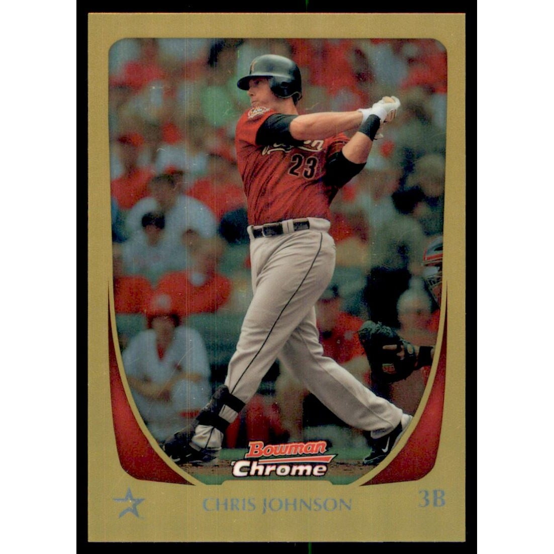 2011 Bowman Chrome Gold Refractors #20 Chris Johnson. rookie card picture