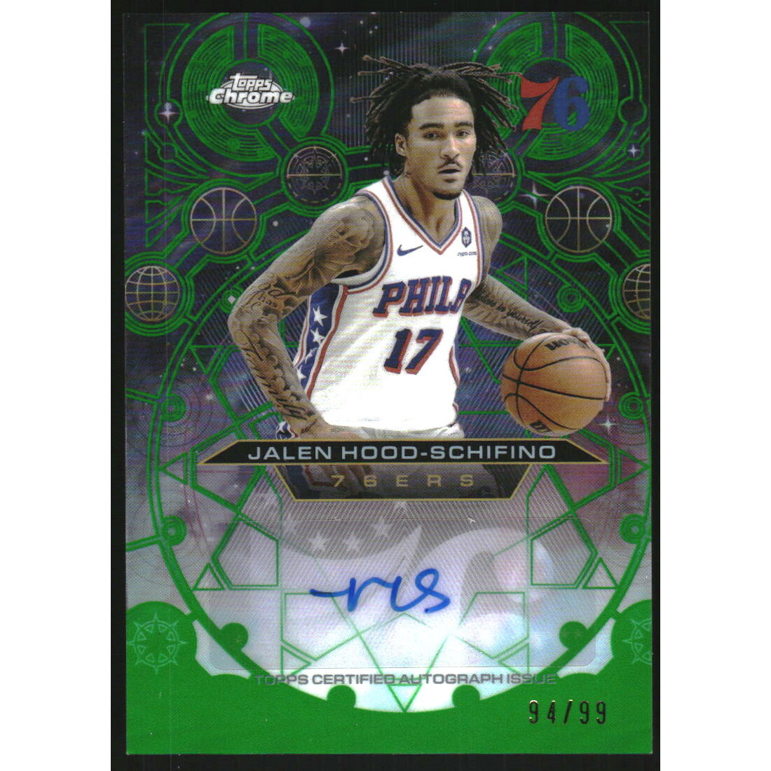2025-26 Topps Chrome Chromographs #CHJHS Jalen Hood-Schifino
