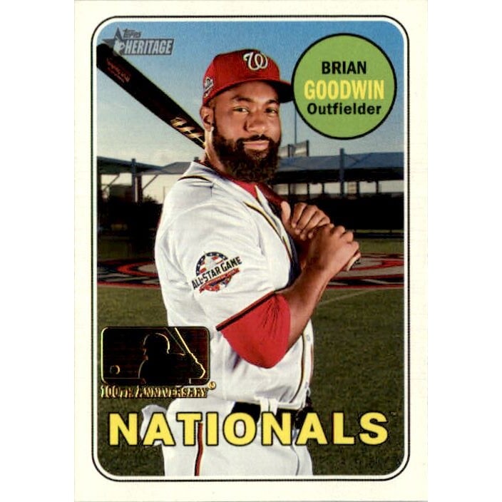 2018 Topps Heritage 100th Anniversary #585 Brian Goodwin. rookie card picture