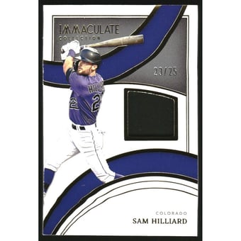 2022 Immaculate Collection Materials Prime #37 Sam Hilliard/25