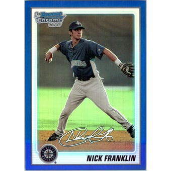 2010 Bowman Chrome Prospects Blue Refractors #BCP103A Nick Franklin