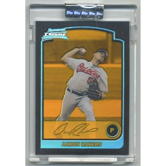 2003 Bowman Chrome Gold Refractors #284 Aaron Rakers
