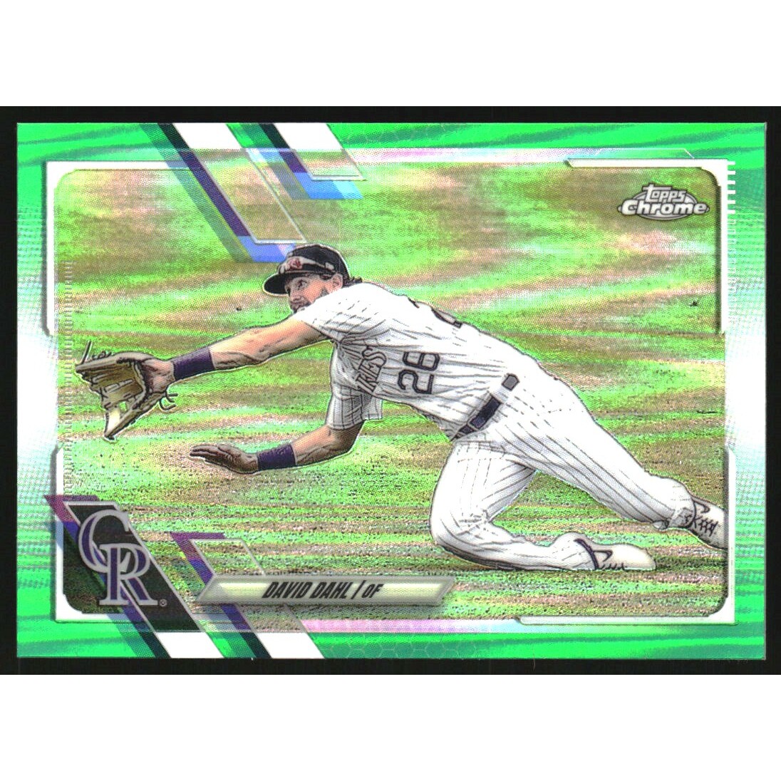 2021 Topps Chrome Green Refractors #179 David Dahl