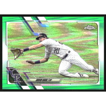 2021 Topps Chrome Green Refractors #179 David Dahl