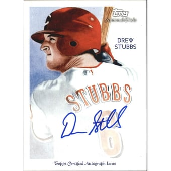 2010 Topps National Chicle Autographs National Chicle Back #DST Drew Stubbs