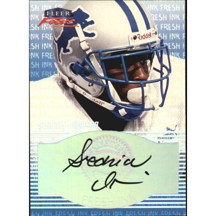 1999 Fleer Focus Fresh Ink #16 Sedrick Irvin. rookie card picture