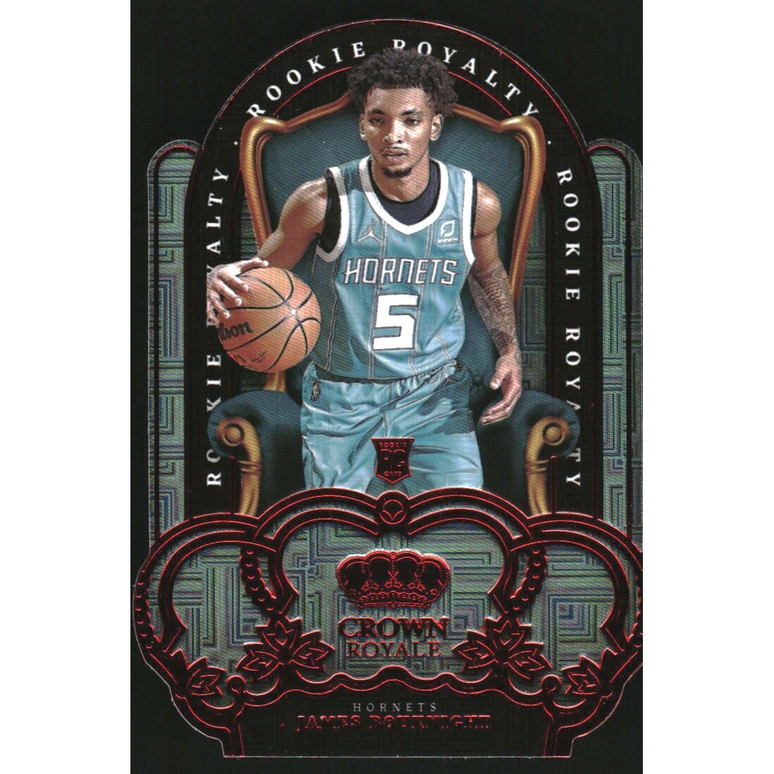 2021-22 Crown Royale Rookie Royalty Asia Red #9 James Bouknight 2021-22 Crown Royale Rookie Royalty Asia Red #9 James Bouknight