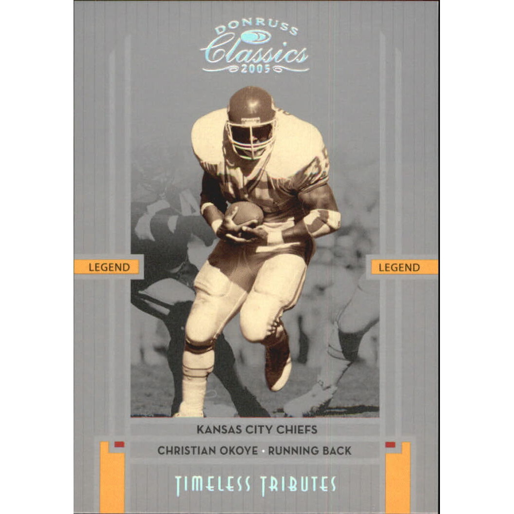 2005 Donruss Classics Timeless Tributes Silver #126 Christian Okoye. rookie card picture