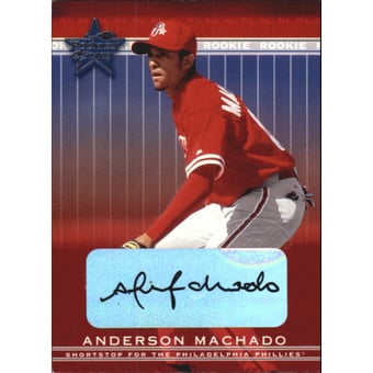 2002 Leaf Rookies and Stars Great American Signings #328 Anderson Machado/175*