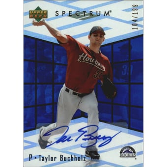 2007 Upper Deck Spectrum Rookie Retrospectrum Signatures #TB Taylor Buchholz