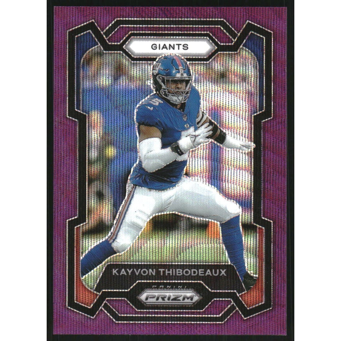 2023 Panini Prizm Prizms Purple Wave #224 Kayvon Thibodeaux. rookie card picture