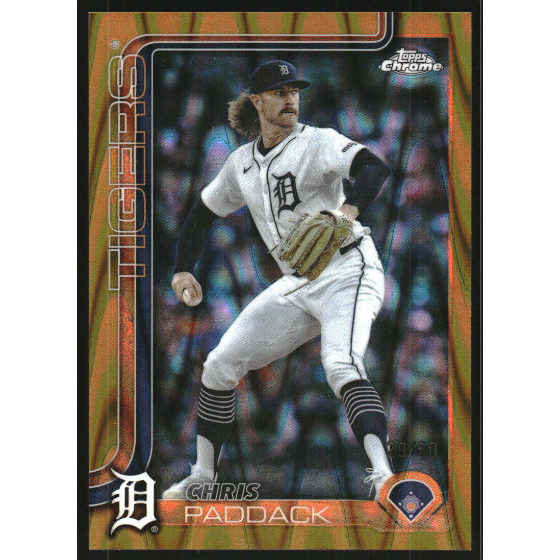 2025 Topps Chrome Update Gold RayWave Refractors #USC10 Chris Paddack