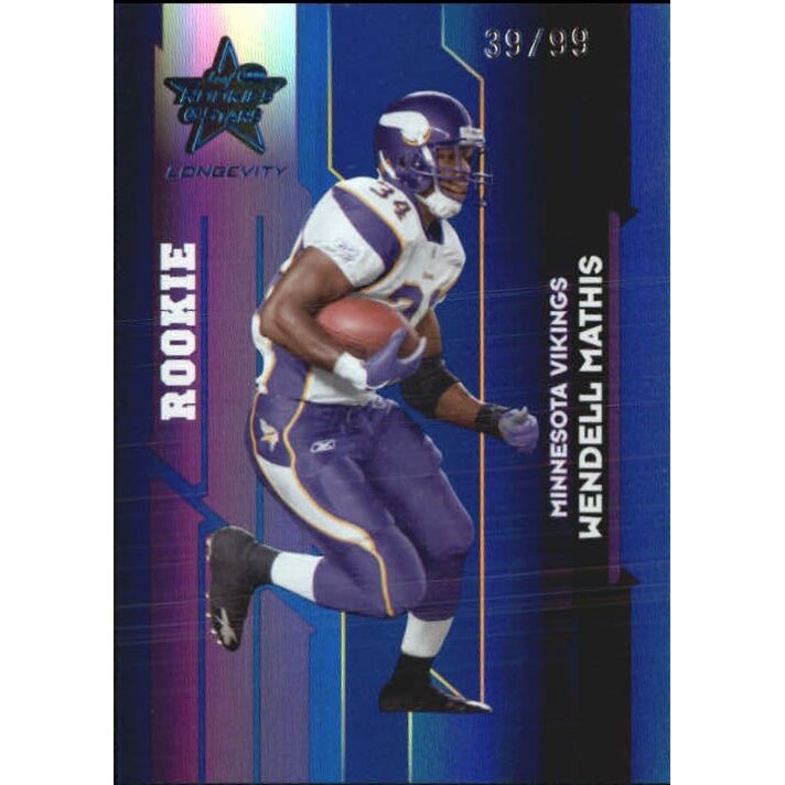 2006 Leaf Rookies and Stars Longevity Target Sapphire Parallel #152 Wendell Mathis