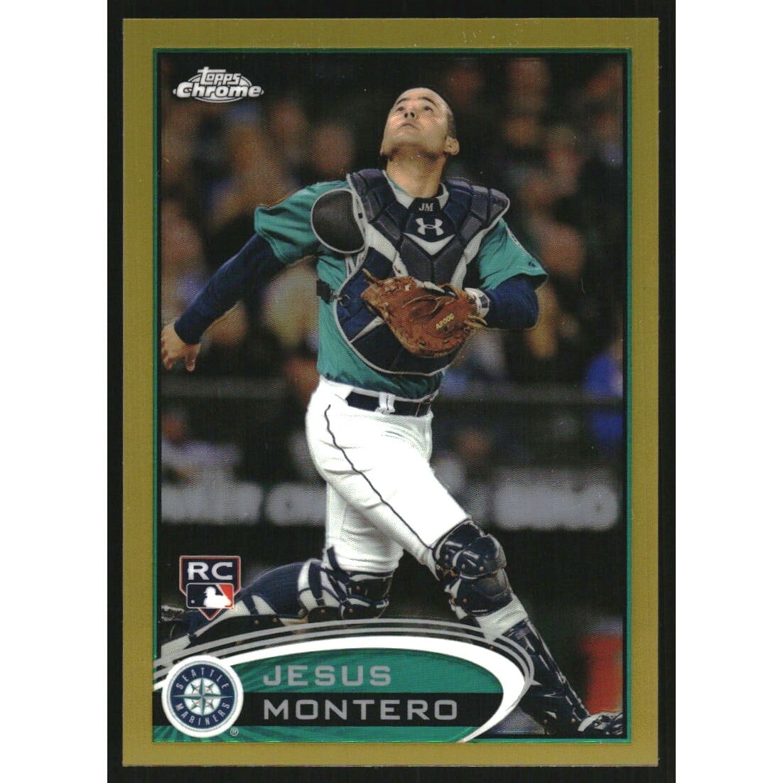 2012 Topps Chrome Gold Refractors #170 Jesus Montero. rookie card picture