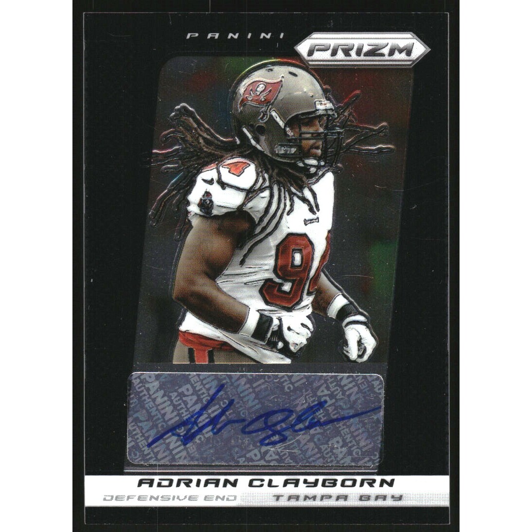 2013 Panini Prizm Autographs #102 Adrian Clayborn