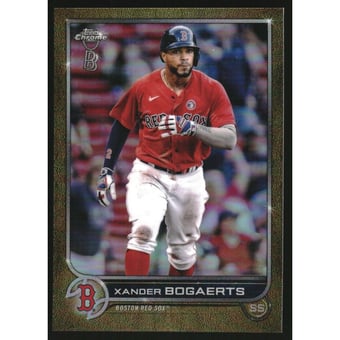 2022 Topps Chrome Ben Baller Gold Refractors #55 Xander Bogaerts