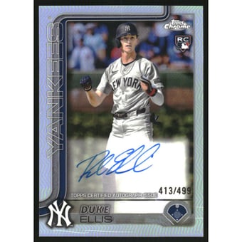 2025 Topps Chrome Rookie Autographs Refractors #RADE Duke Ellis