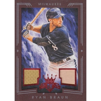 2015 Diamond Kings DK Materials Framed Red #120 Ryan Braun/99
