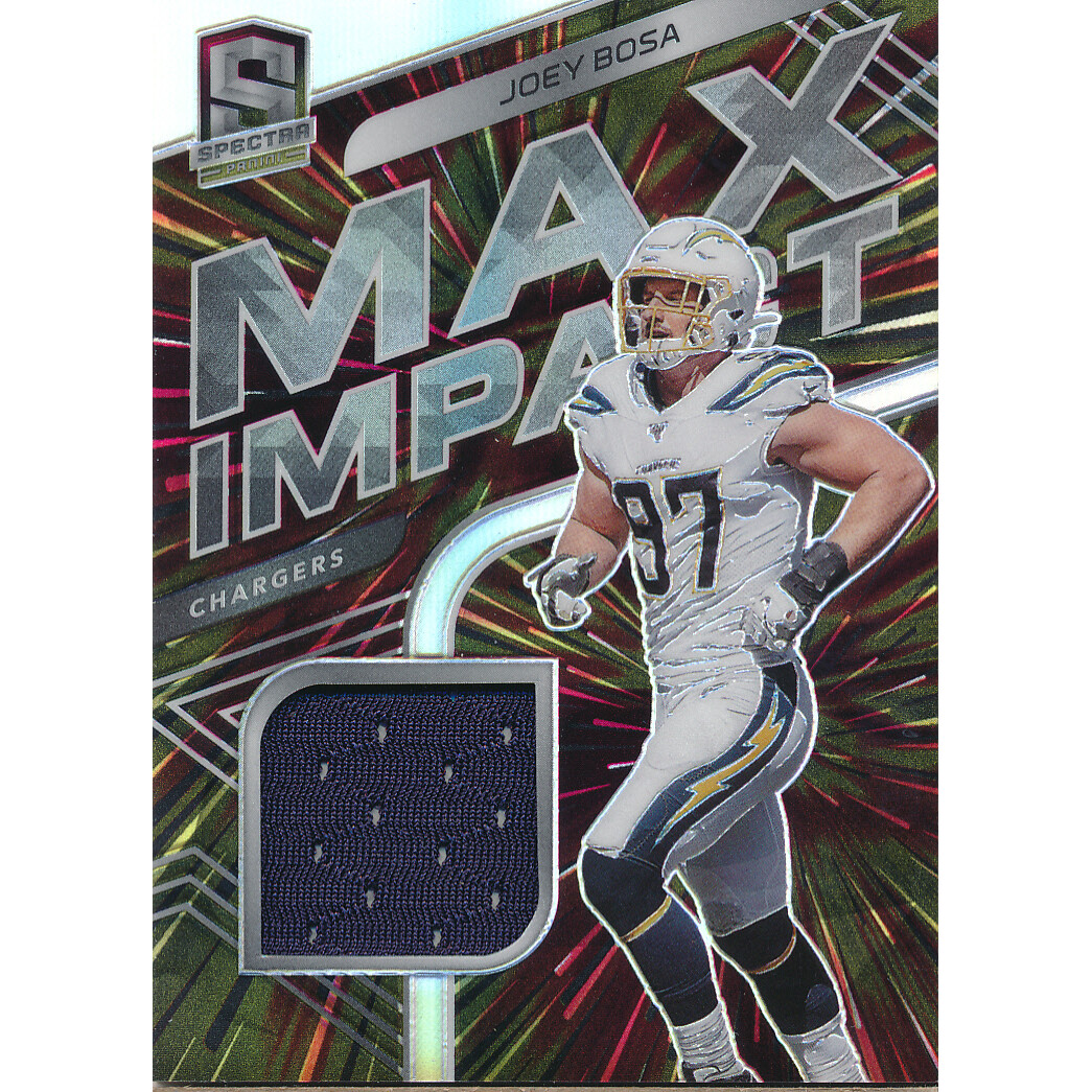 2020 Panini Spectra Max Impact Materials Hyper #20 Joey Bosa