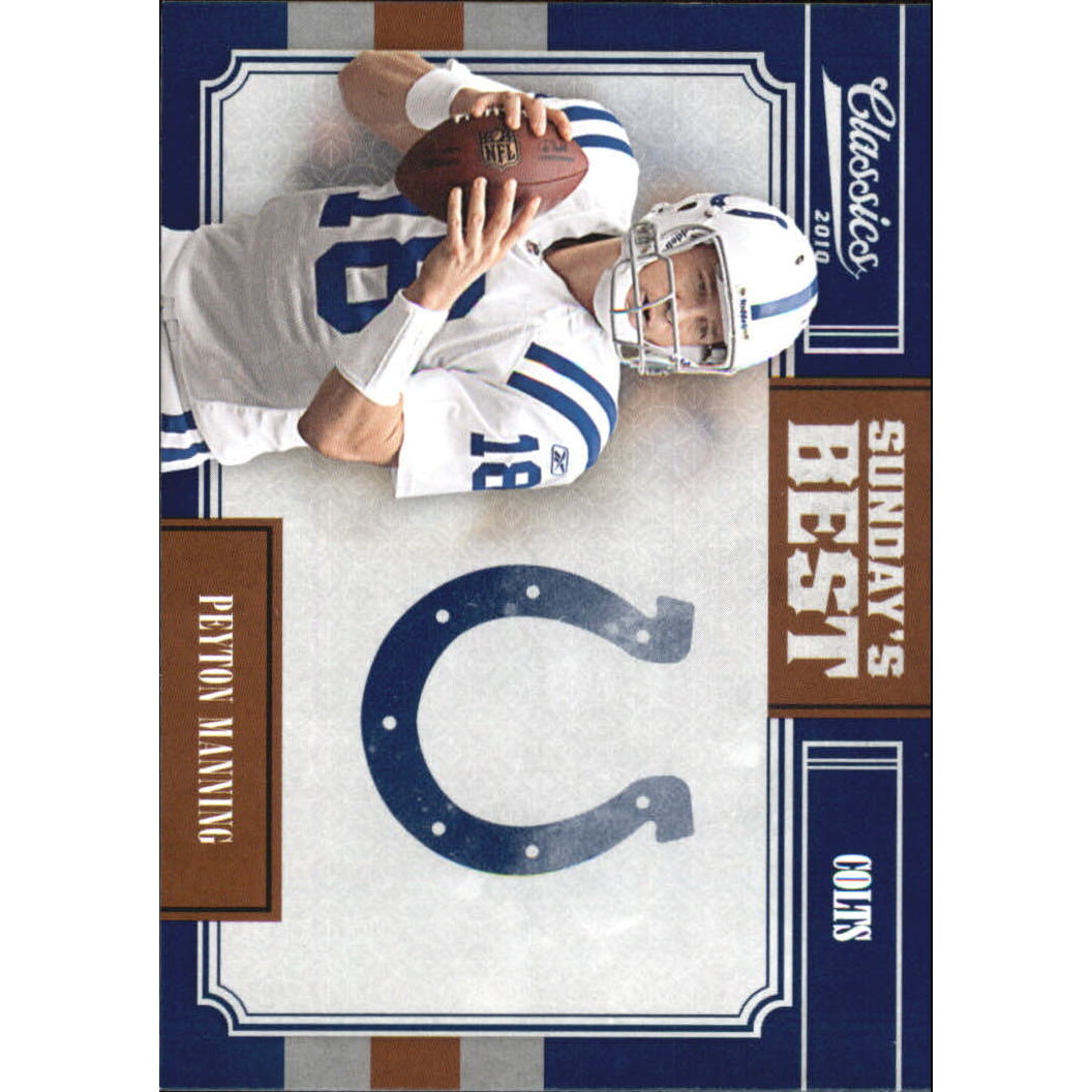 2010 Classics Sunday's Best #20 Peyton Manning