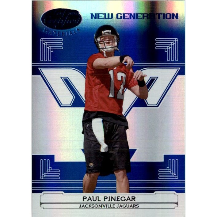 2006 Leaf Certified Materials Mirror Blue #167 Paul Pinegar